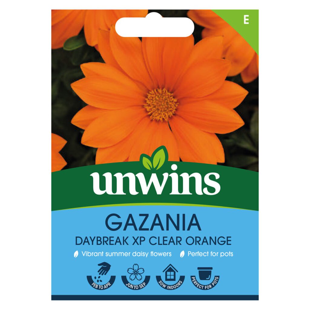 Unwins Gazania Daybreak Xp Orange Seeds 5051618035163 2